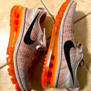 Nike Women's Gray and Orange Running Shoes